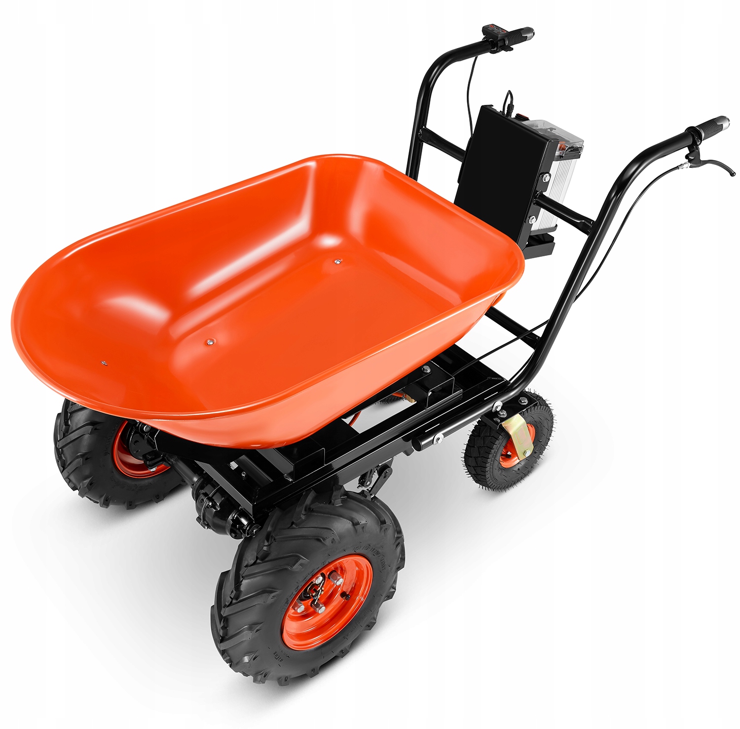 Taczka elektryczna budowlana koleba ogrodowa BAUMR-AG 2w1 120 L 300 kg 40 V — 5