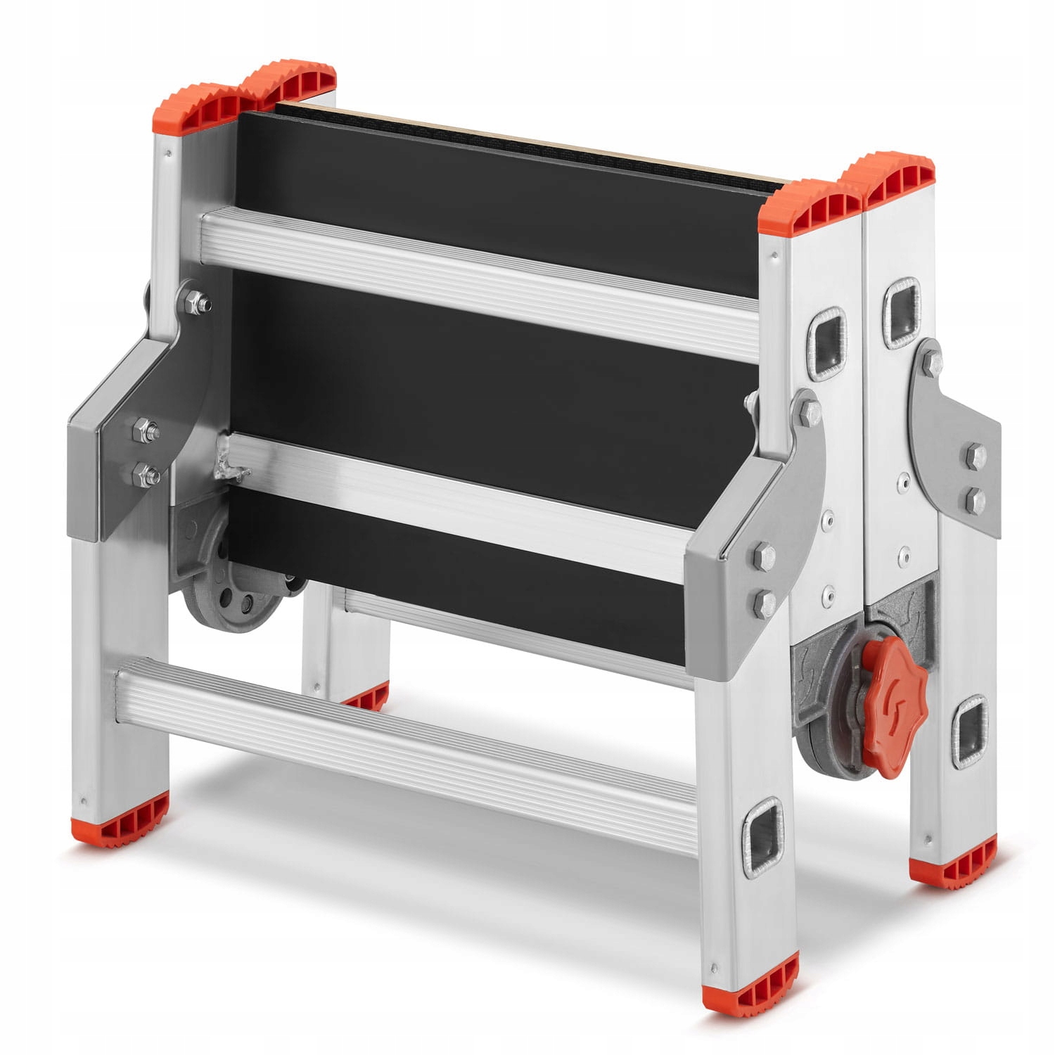 Drabina aluminiowa składana podest roboczy składany taboret podnóżek HIGHER — 4