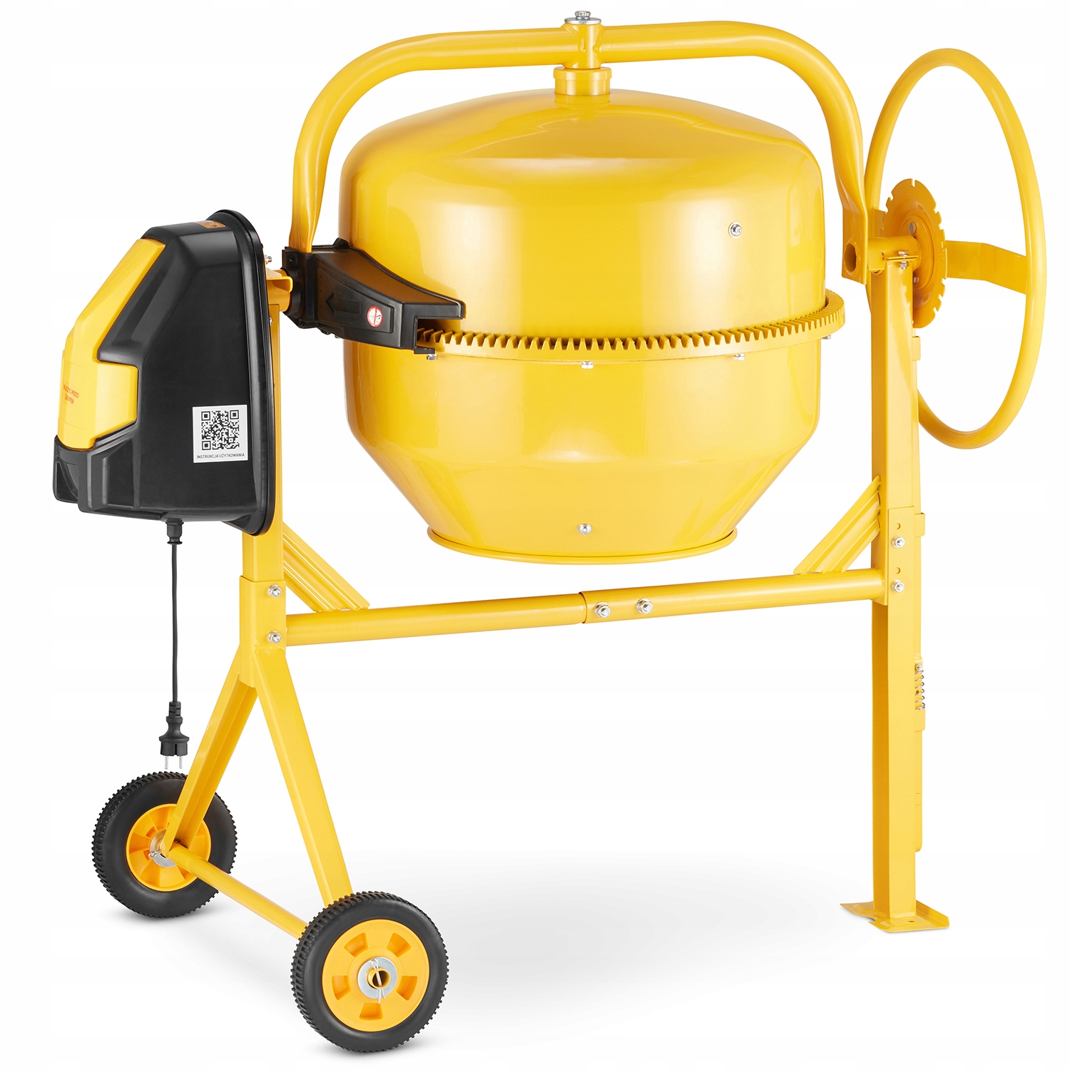 Betoniarka budowlana HIGHER mieszarka 160L 1300W 230V żeliwny wieniec — 8