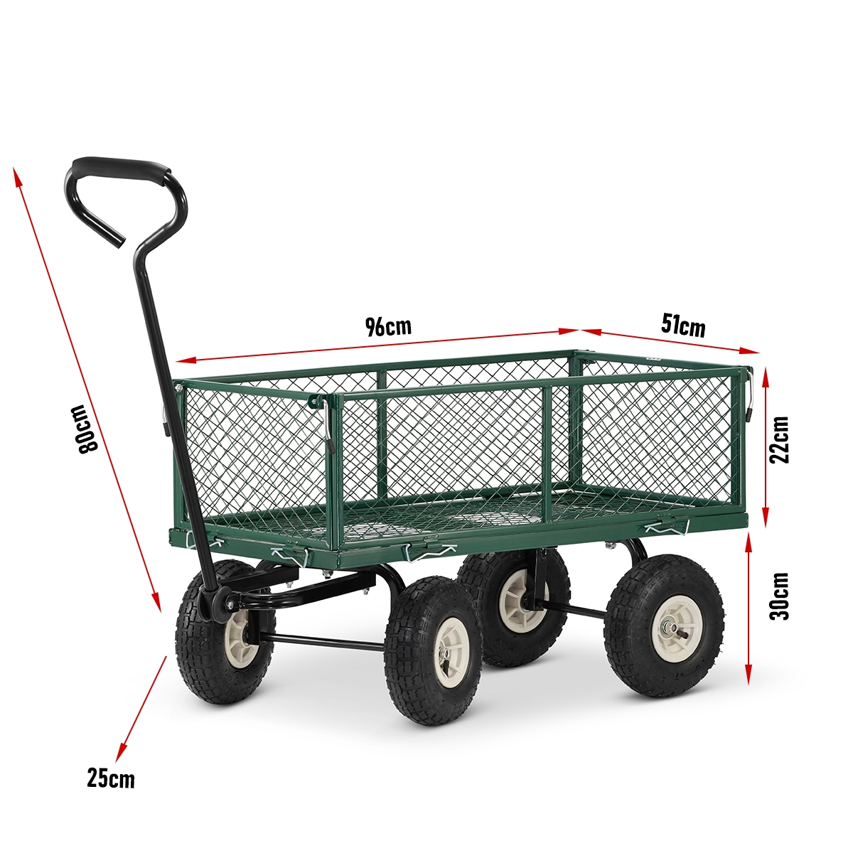 Taczka wózek ogrodowy transportowy przyczepka 450kg — 13
