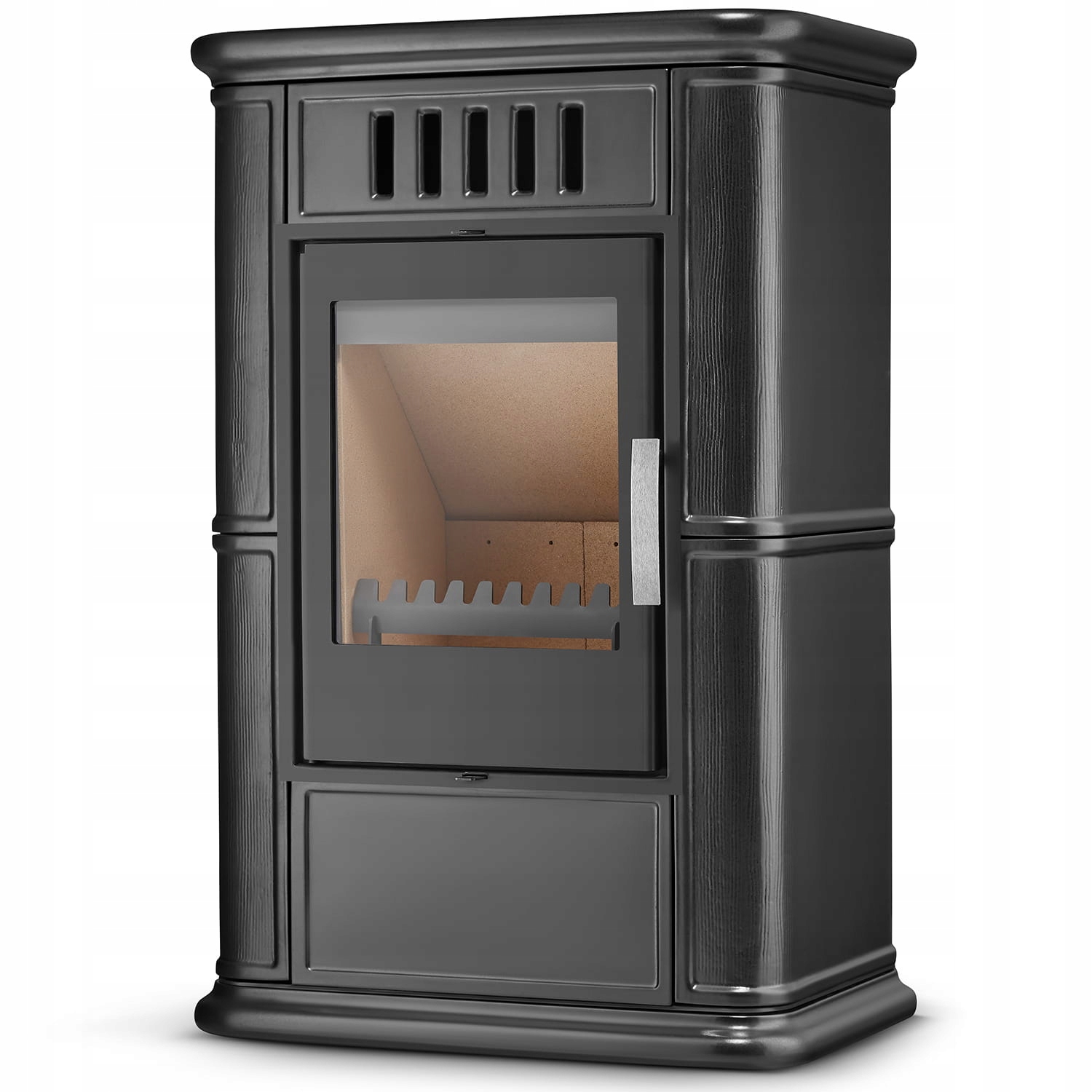 Piec kominek kaflowy piecyk koza wkład kominkowy OLBIA Grey 6,3 kW CDP