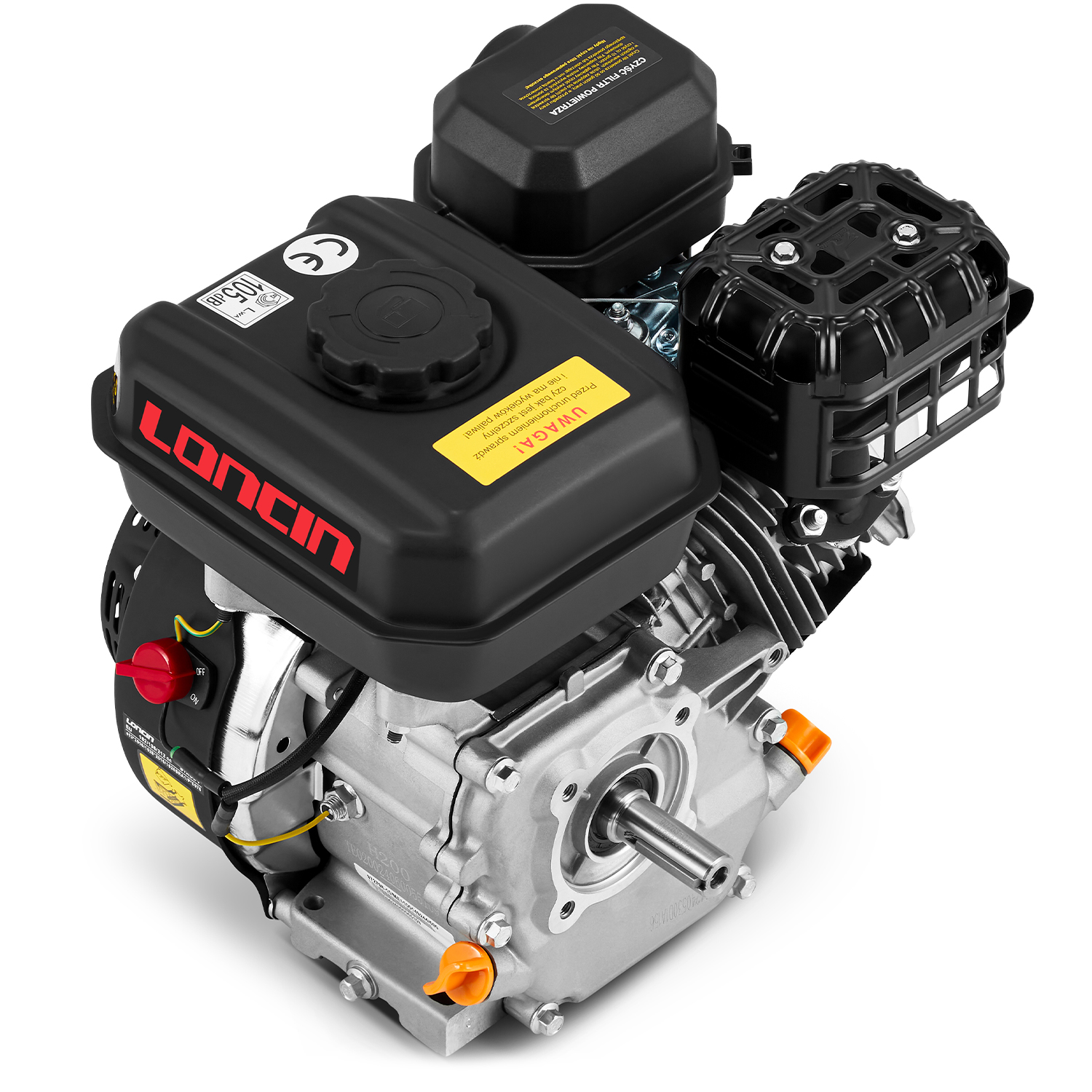 Silnik benzynowy spalinowy motor LONCIN H200 196cc 6,5KM wałek 20 mm — 2