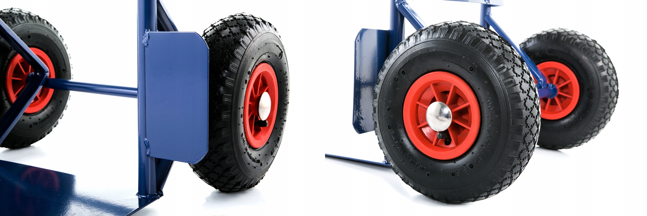 Wózek magazynowy MOCNY transportowy młynarka 200kg kurierski koła pompowane — 8