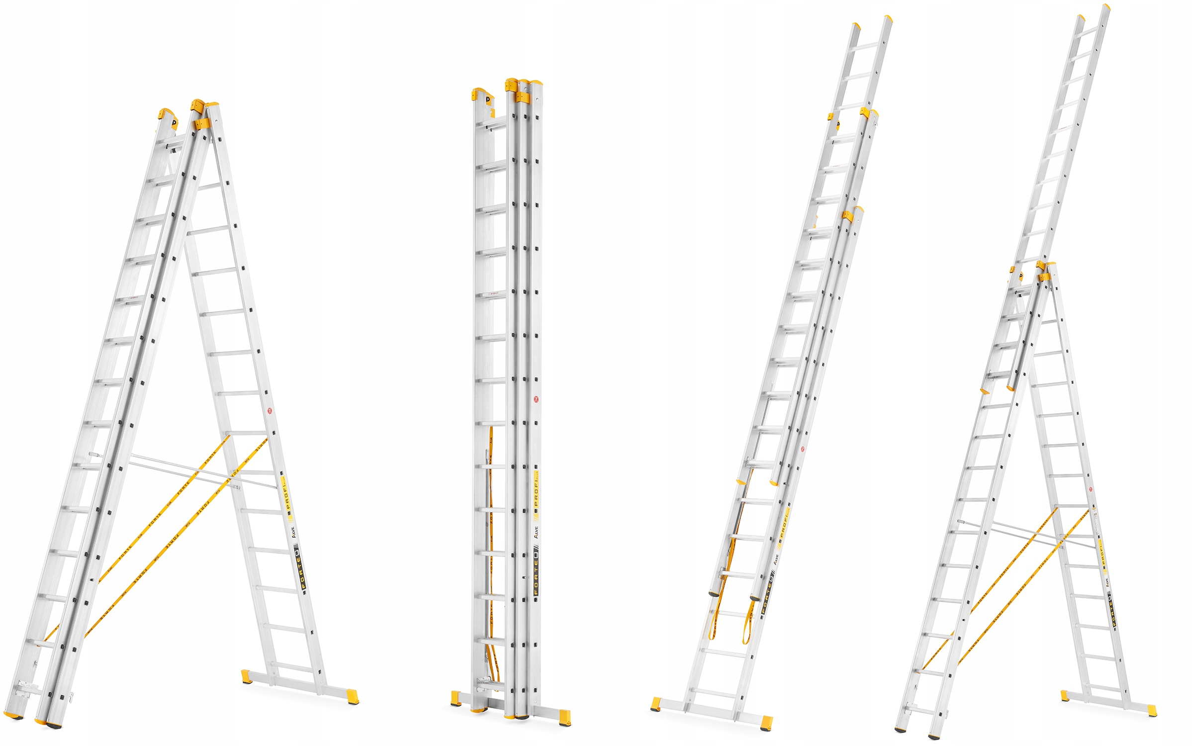 Drabina aluminiowa wielofunkcyjna profesjonalna ALVE FORTE PROFI PLUS 3x15 — 2