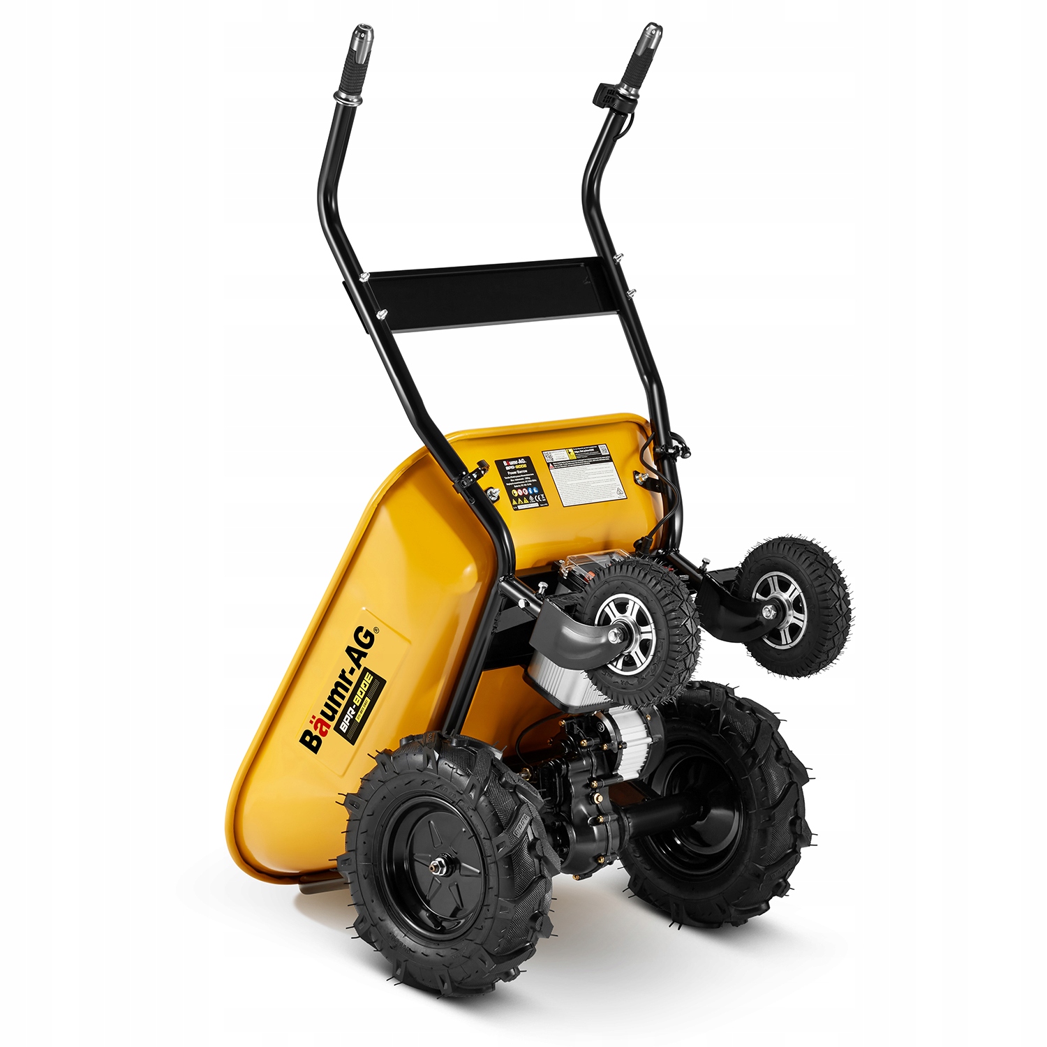Taczka elektryczna ogrodowa wozidło budowlane 100L BAUMR-AG BPR-800E 260kg — 5