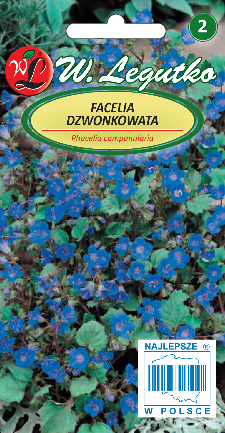 Nasiona Facelia dzwonkowata ciemnoniebieska, 0,5g