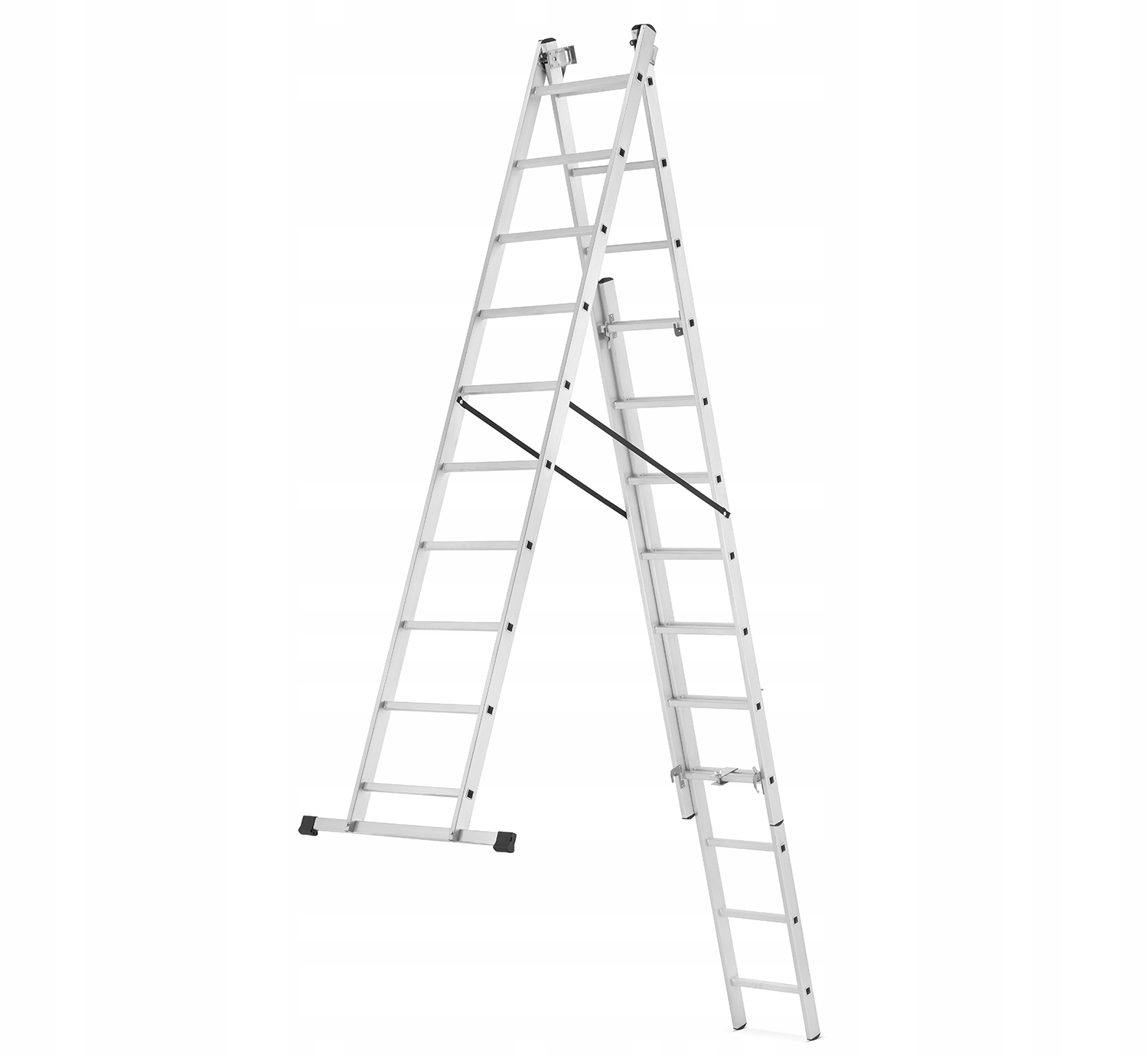 Drabina aluminiowa wielofunkcyjna 3x10 HIGHER uniwersalna BASIC + GRATIS — 6