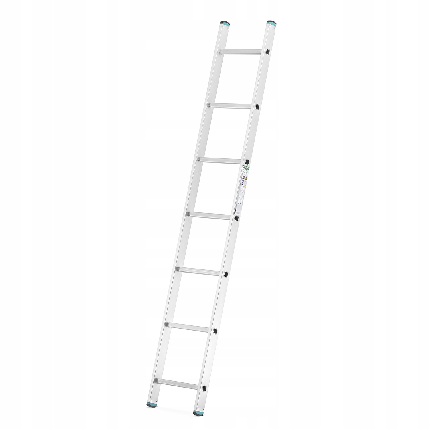 Drabina aluminiowa przystawna ALOSS mocna TUV 1x7 - 1,99m — 3