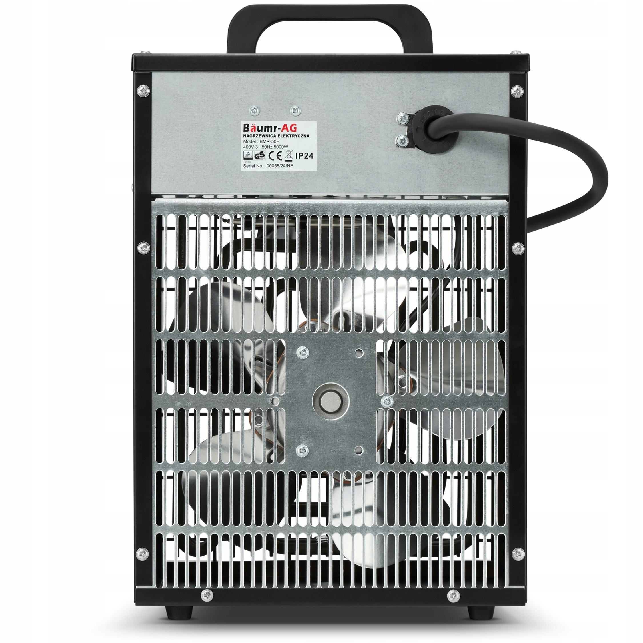 Nagrzewnica elektryczna BAUMR-AG 5kW 5000W dmuchawa farelka 400V siła — 7