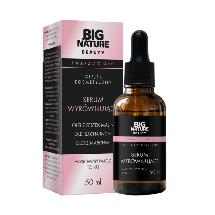 Serum WYRÓWNYWACZ TONU (olej z pestek malin, sacha inchi, marchwi) 50ml - BIG NATURE BEAUTY — 2