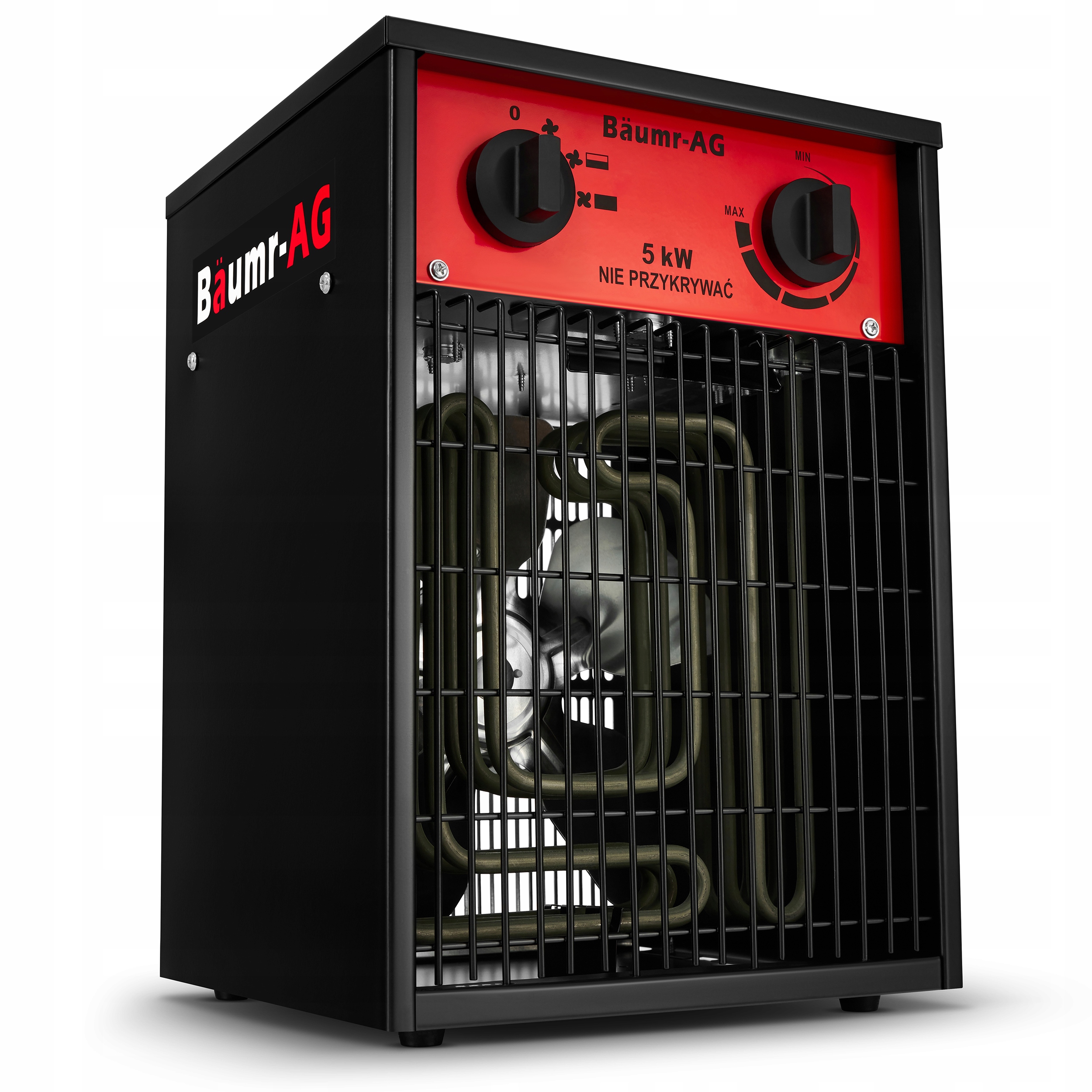 Nagrzewnica elektryczna BAUMR-AG 5kW 5000W dmuchawa farelka 400V siła — 11