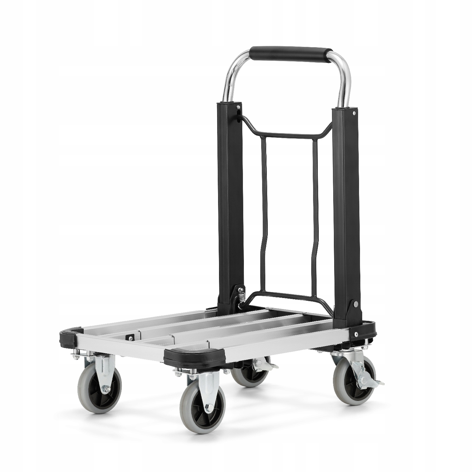 Wózek platformowy aluminiowy składany transportowy magazynowy HIGHER 150kg — 3