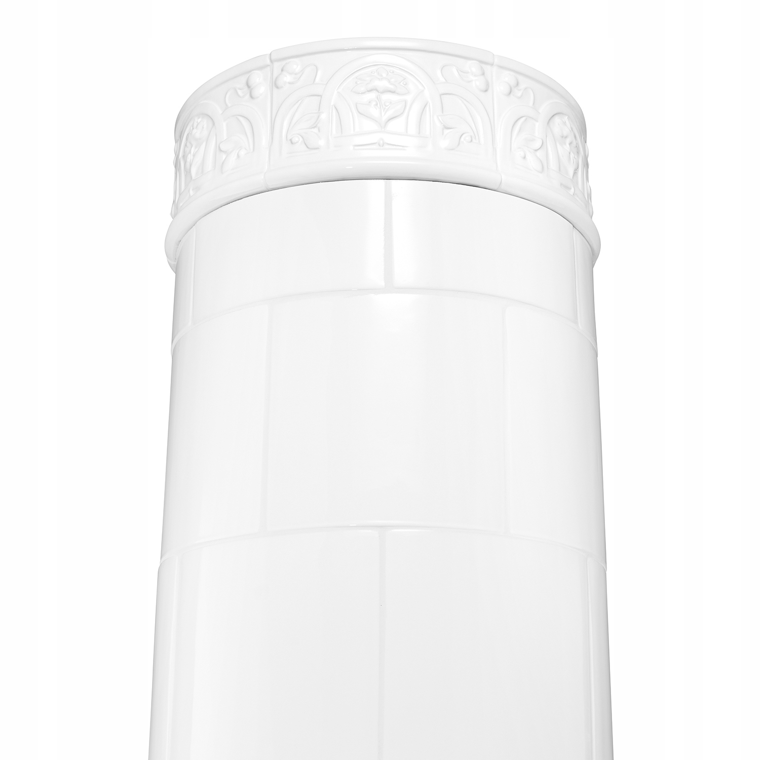 Piec kominek piecyk kaflowy okrągły ceramiczny obudowa kominkowa PIREUS — 6