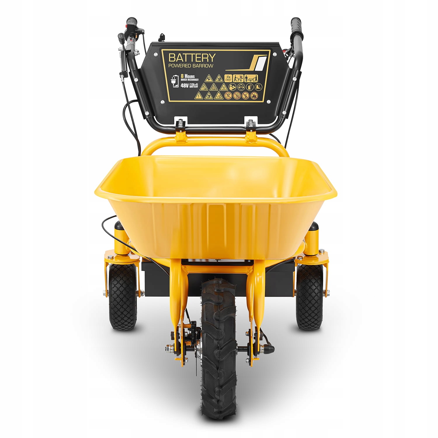 Taczka ogrodowa elektryczna budowlana wozidło HIGHER 500W 150kg 120L 48V — 9