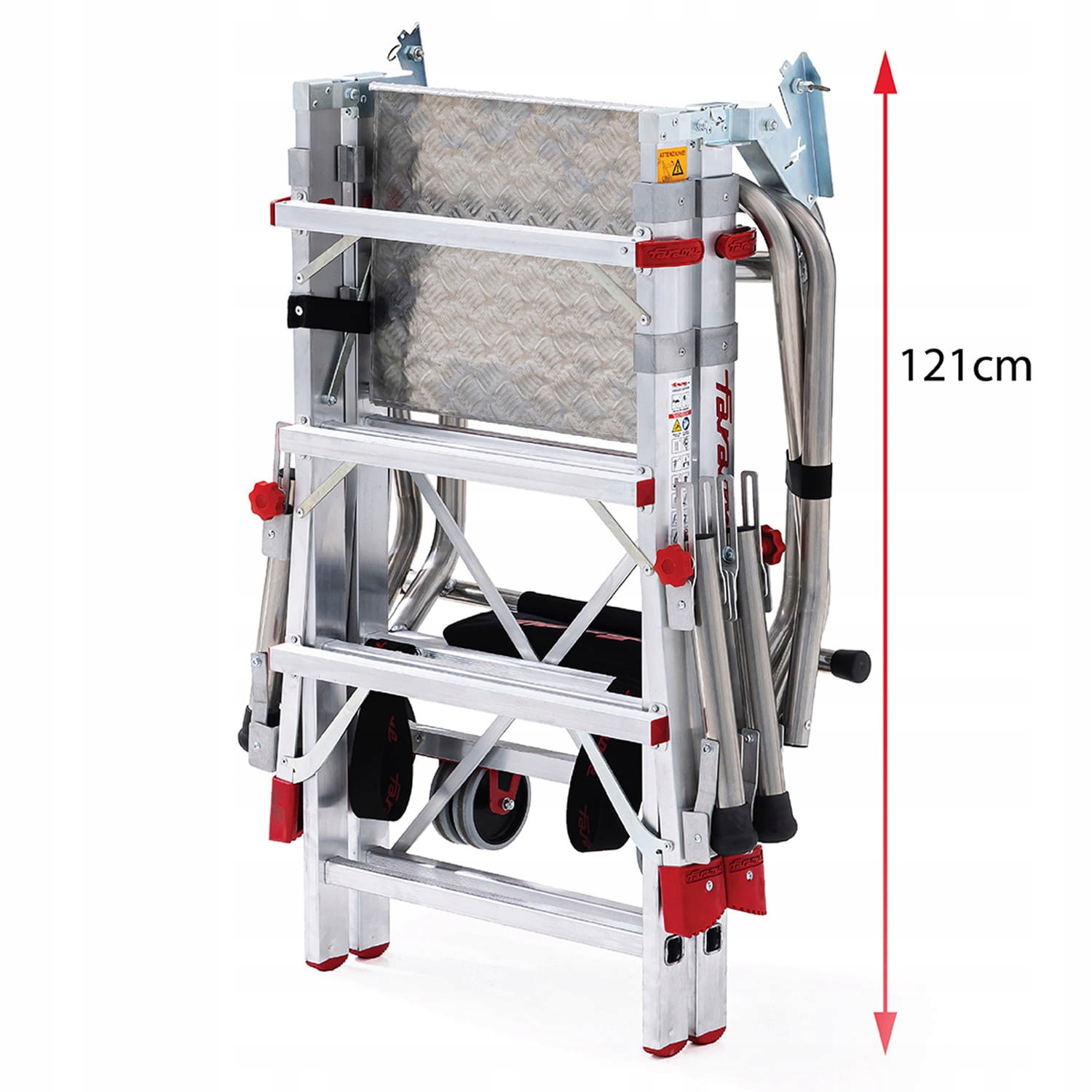 Drabina aluminiowa podest roboczy FARAONE PLS Compact 3+3 PLS33 3,23m — 5