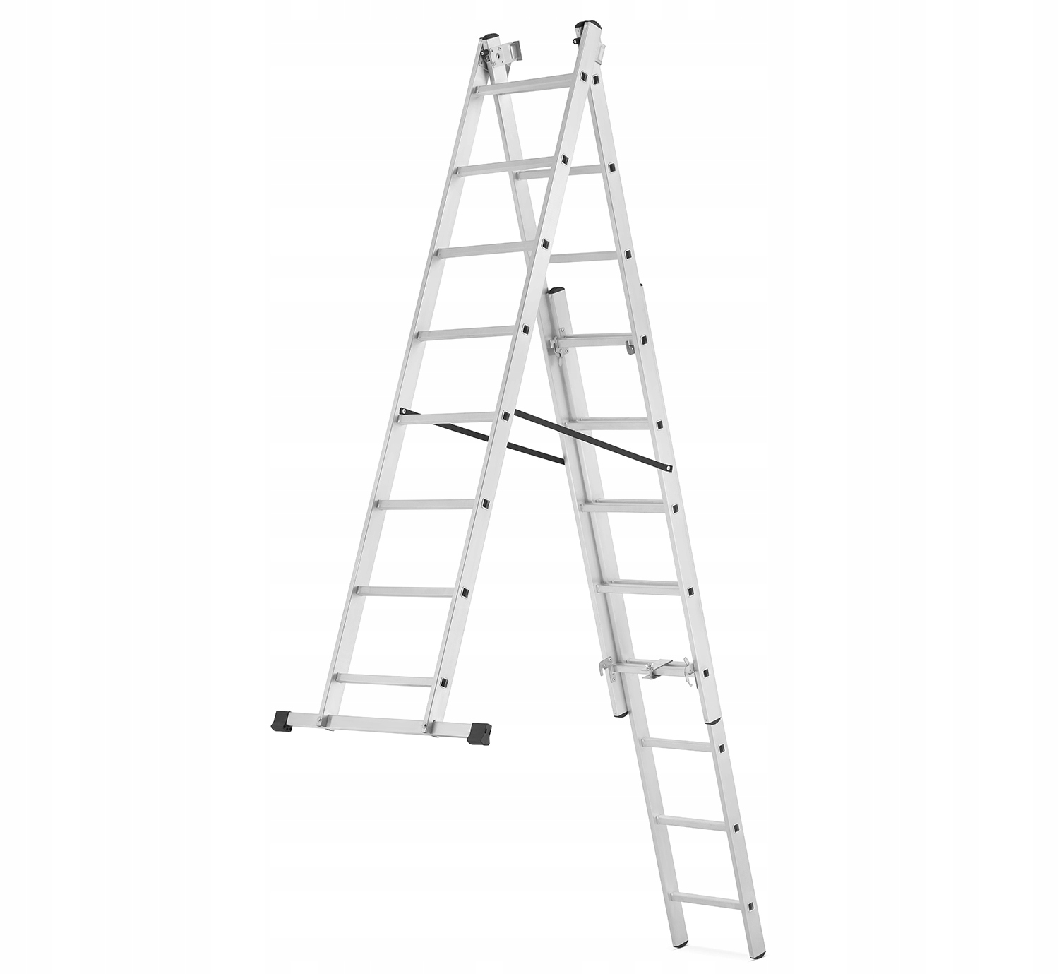 Drabina aluminiowa wielofunkcyjna 3x8 HIGHER uniwersalna BASIC + GRATIS — 5