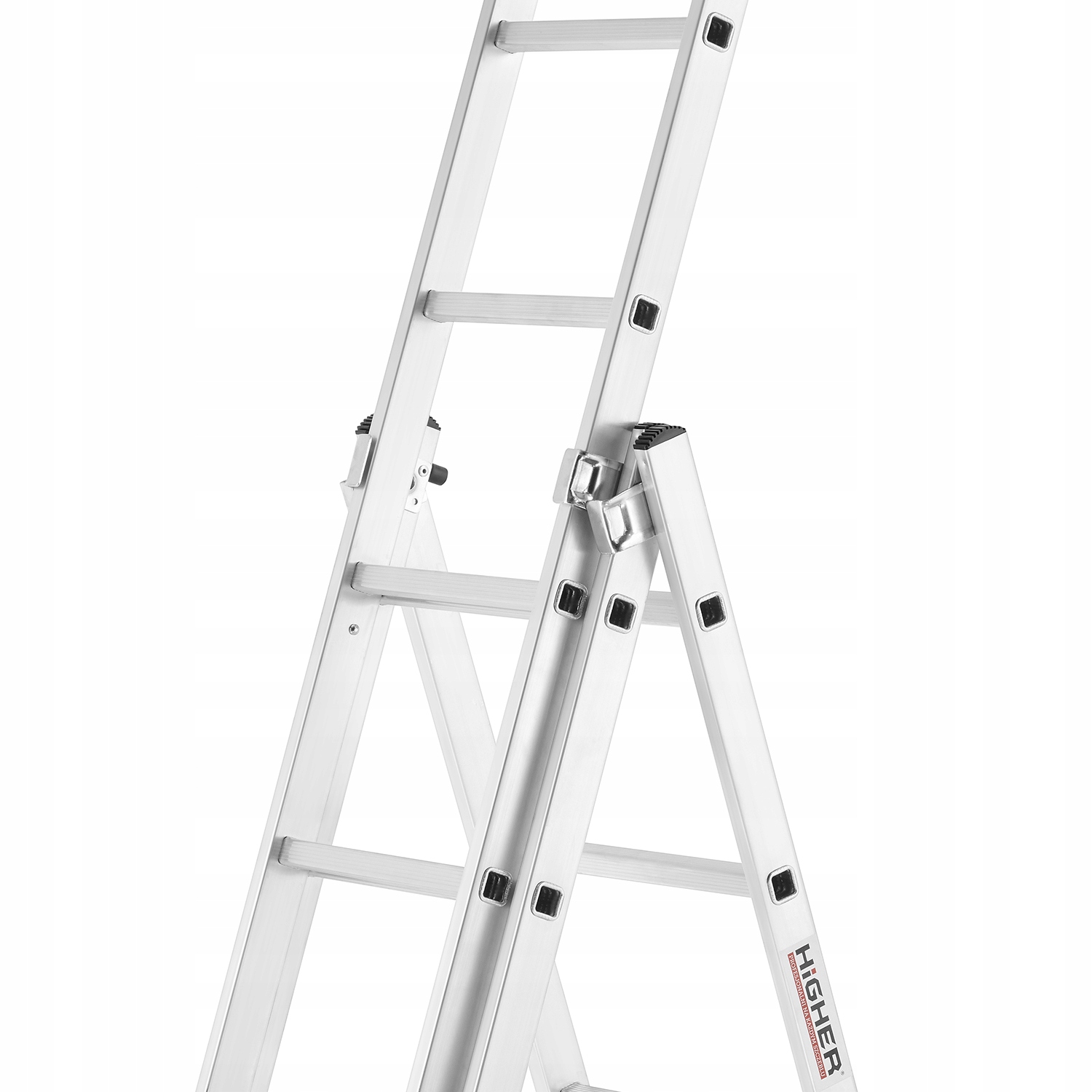 Drabina aluminiowa wielofunkcyjna 3x8 HIGHER uniwersalna BASIC + GRATIS — 9