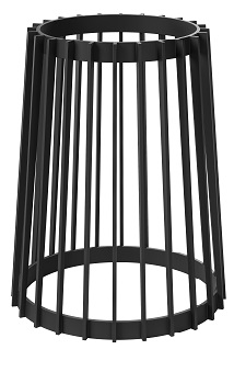 Kwietnik wysoki dwustronny Standy 40H | Czarny — 2