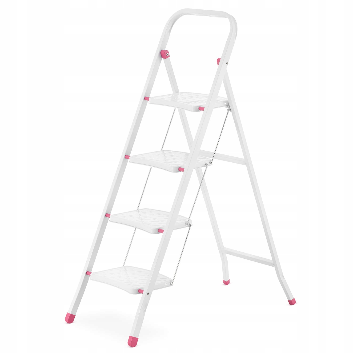 Drabina składana domowa 4 stopniowa schodki HIGHER — 12