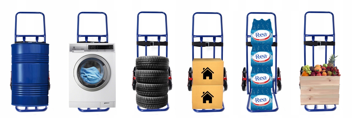 Wózek magazynowy MŁYNARKA składany transportowy HIGHER mocny 280kg SOLIDNY WMS02 — 2