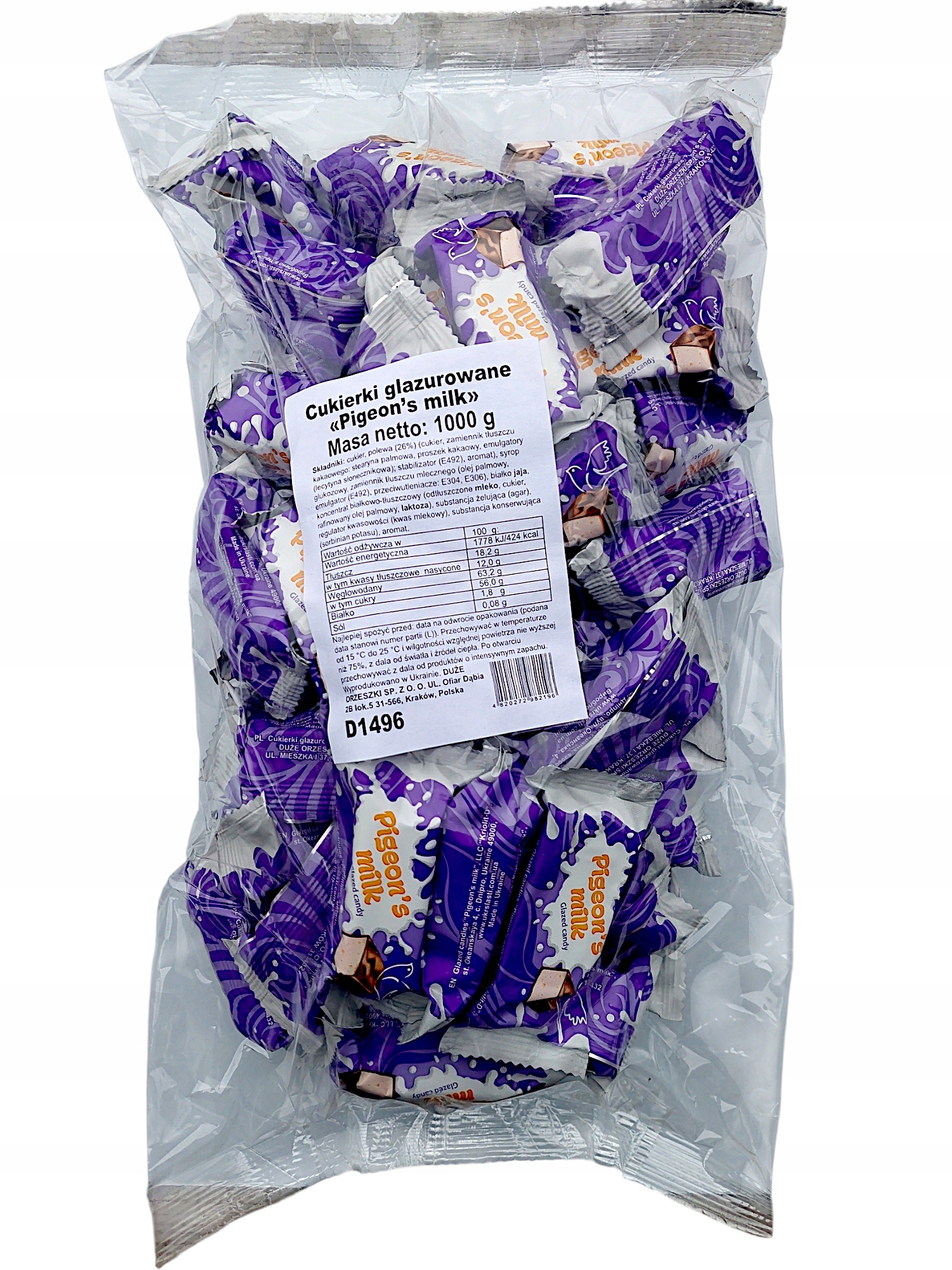 Cukierki glazurowane Pigeon's Milk KLIM 1000g Ptasie Mleczko — 3