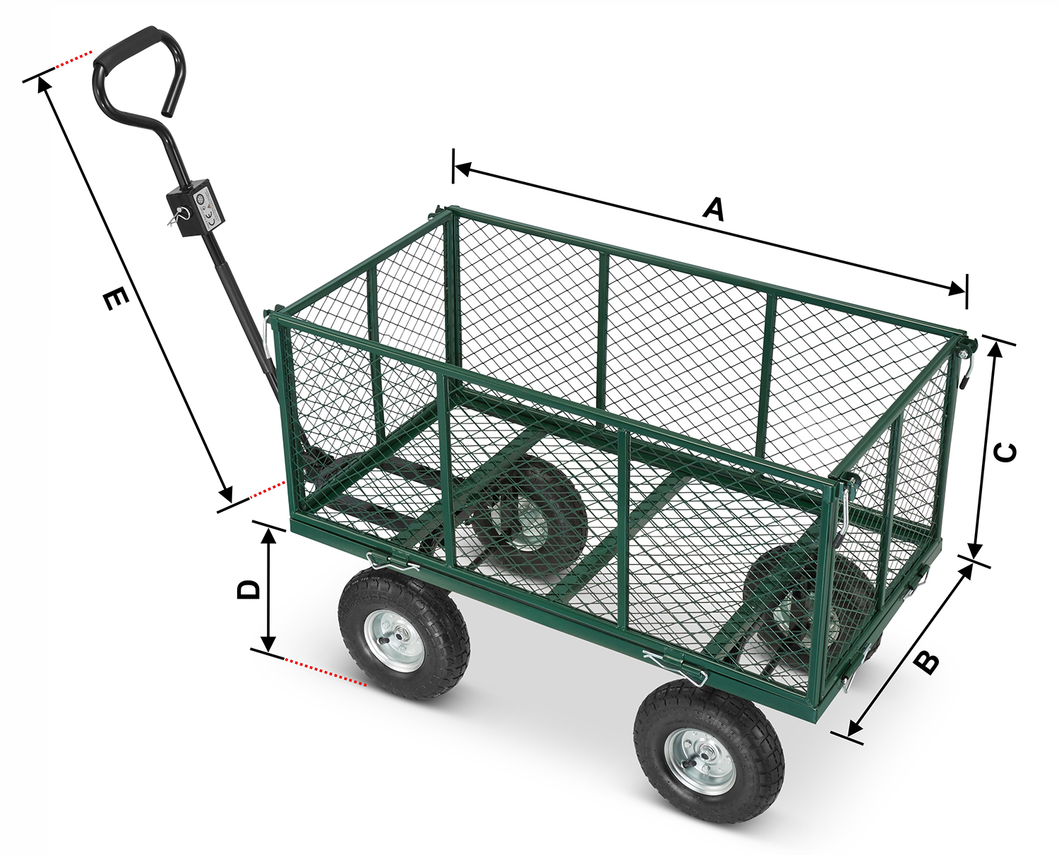 Taczka wózek ogrodowy transportowy przyczepka 450kg — 15