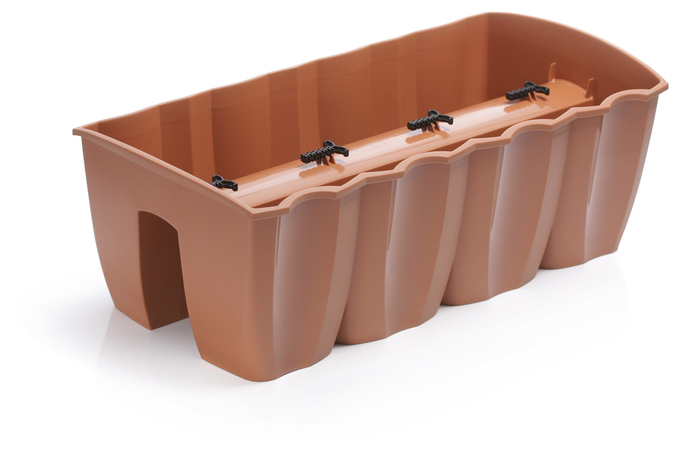 Doniczka na balustradę CROWN DCRO600 | Terakota