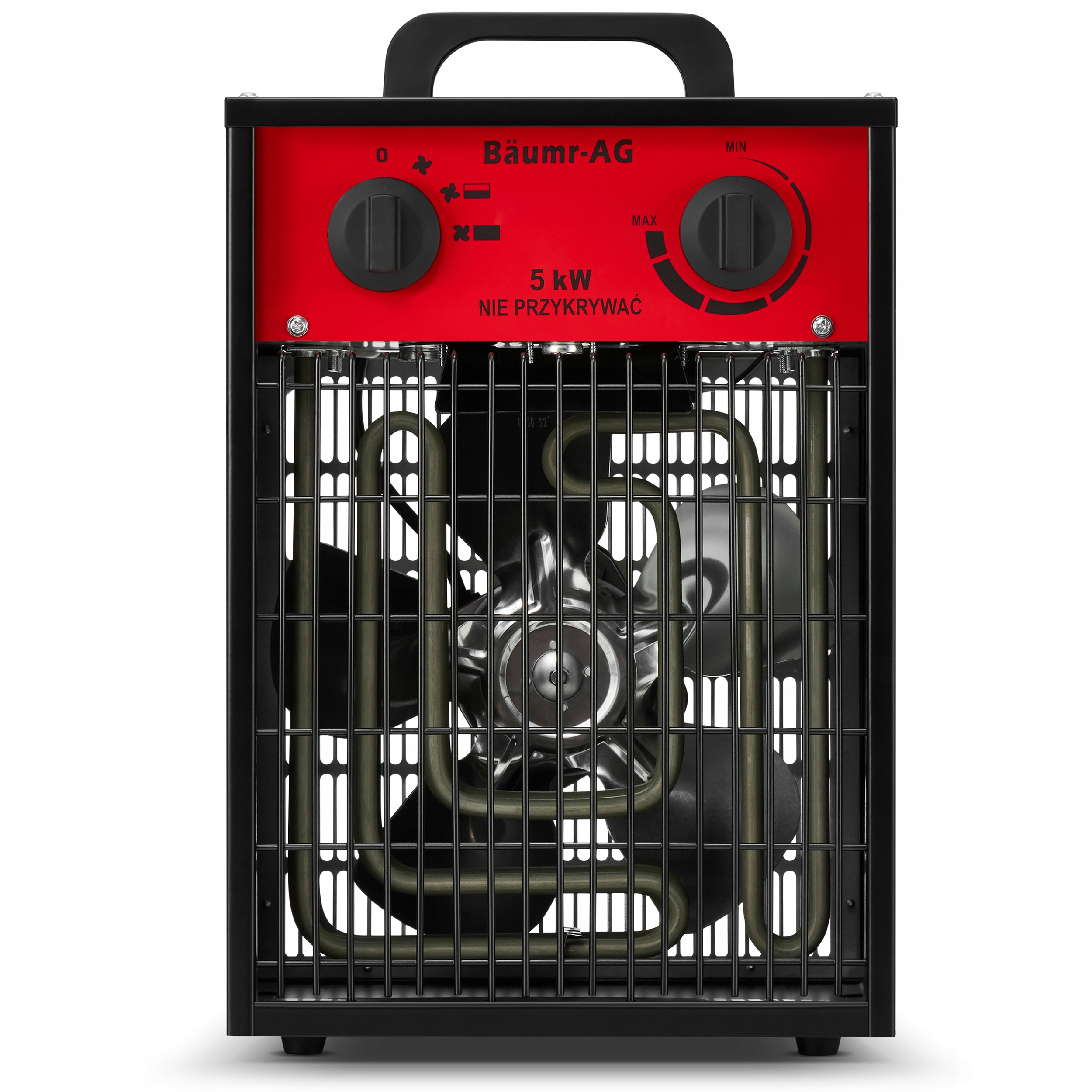 Nagrzewnica elektryczna BAUMR-AG 5kW 5000W dmuchawa farelka 400V siła — 8