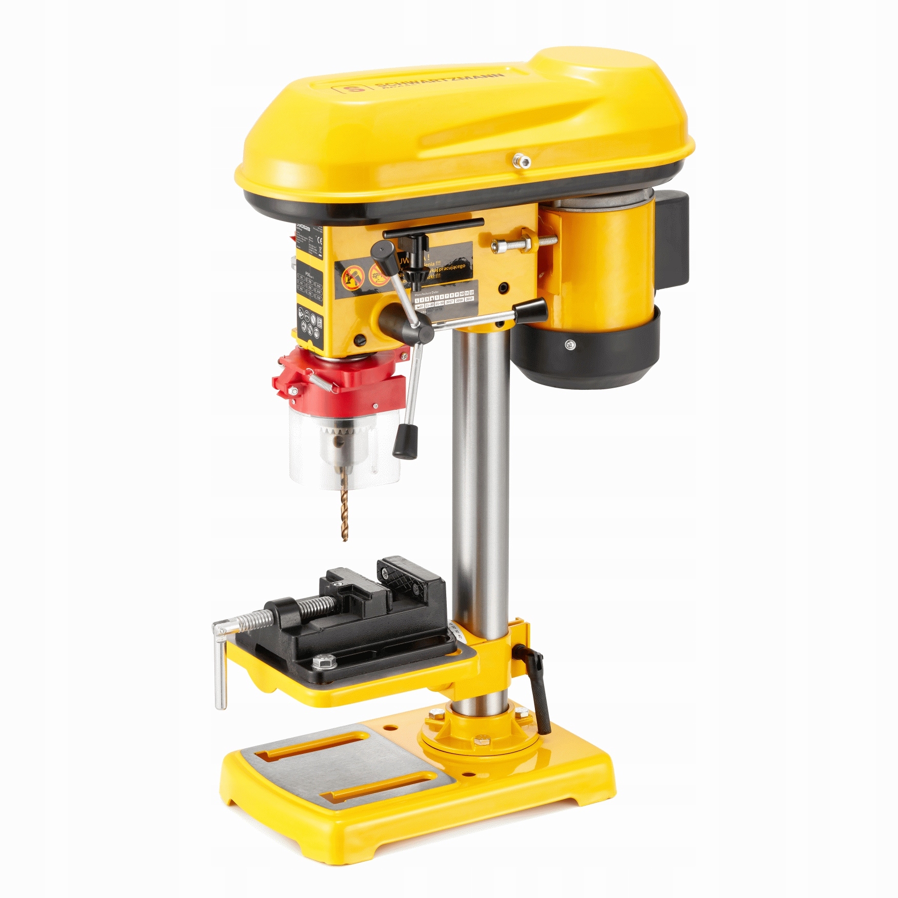 Wiertarka stołowa kolumnowa pionowa 600W imadło — 2