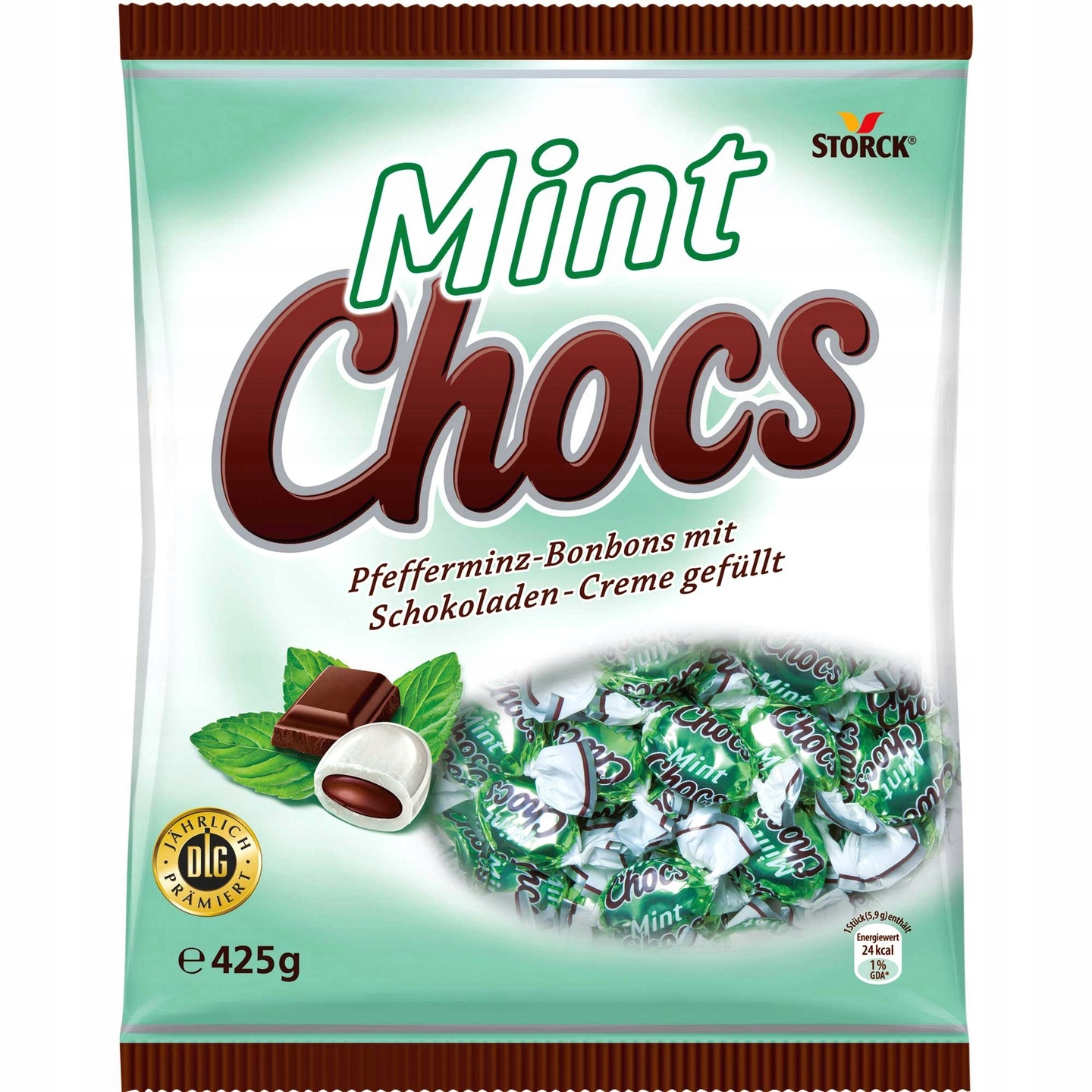 Cukierki Mint Chocs Storck 425g