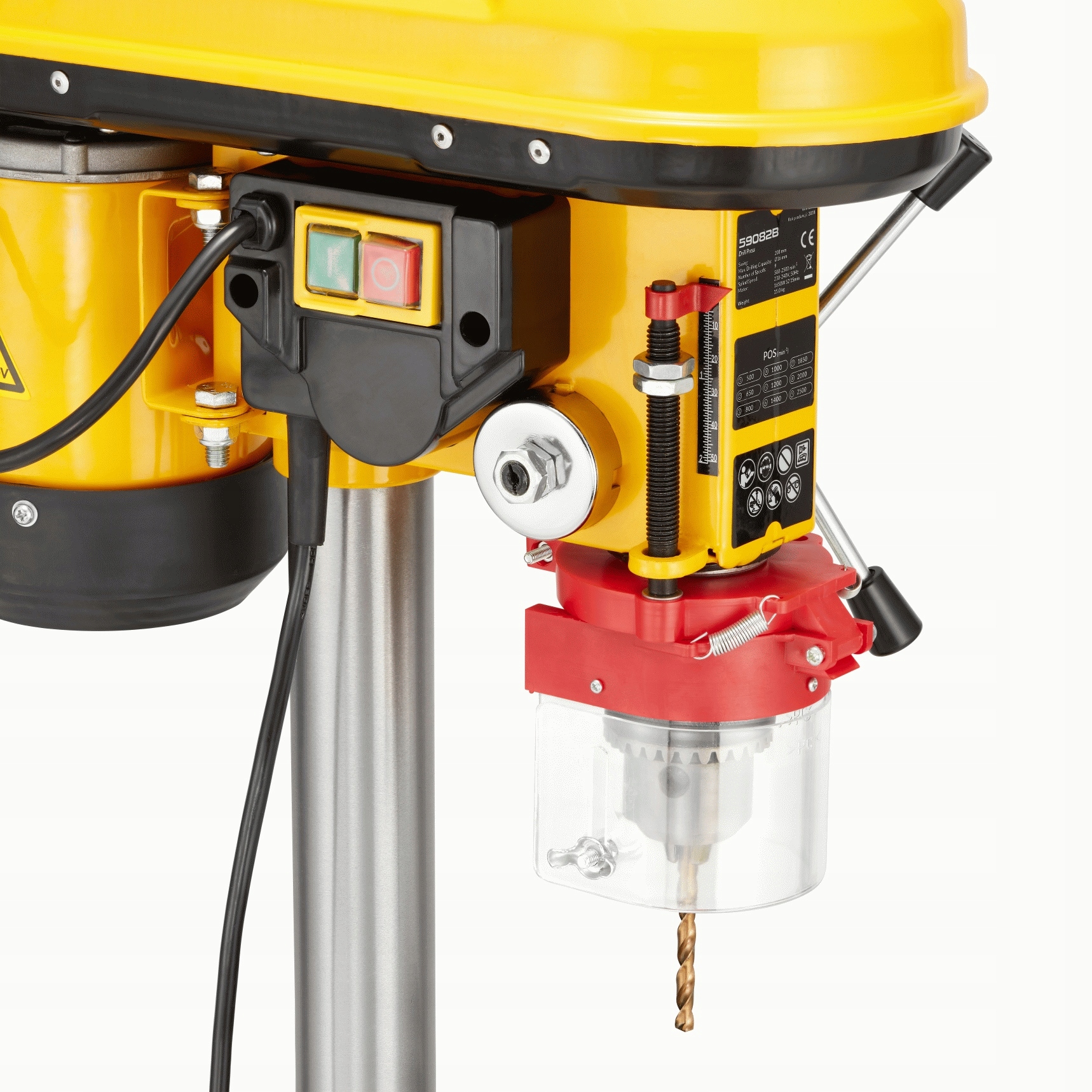 Wiertarka stołowa kolumnowa pionowa 600W imadło — 6