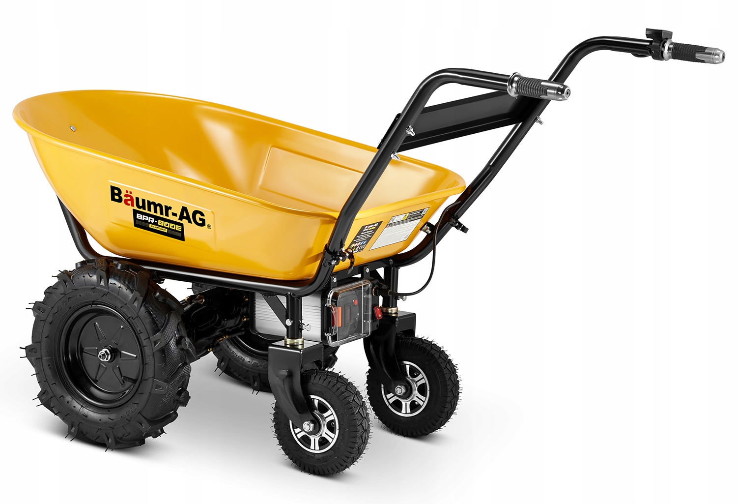 Taczka elektryczna ogrodowa wozidło budowlane 100L BAUMR-AG BPR-800E 260kg — 4
