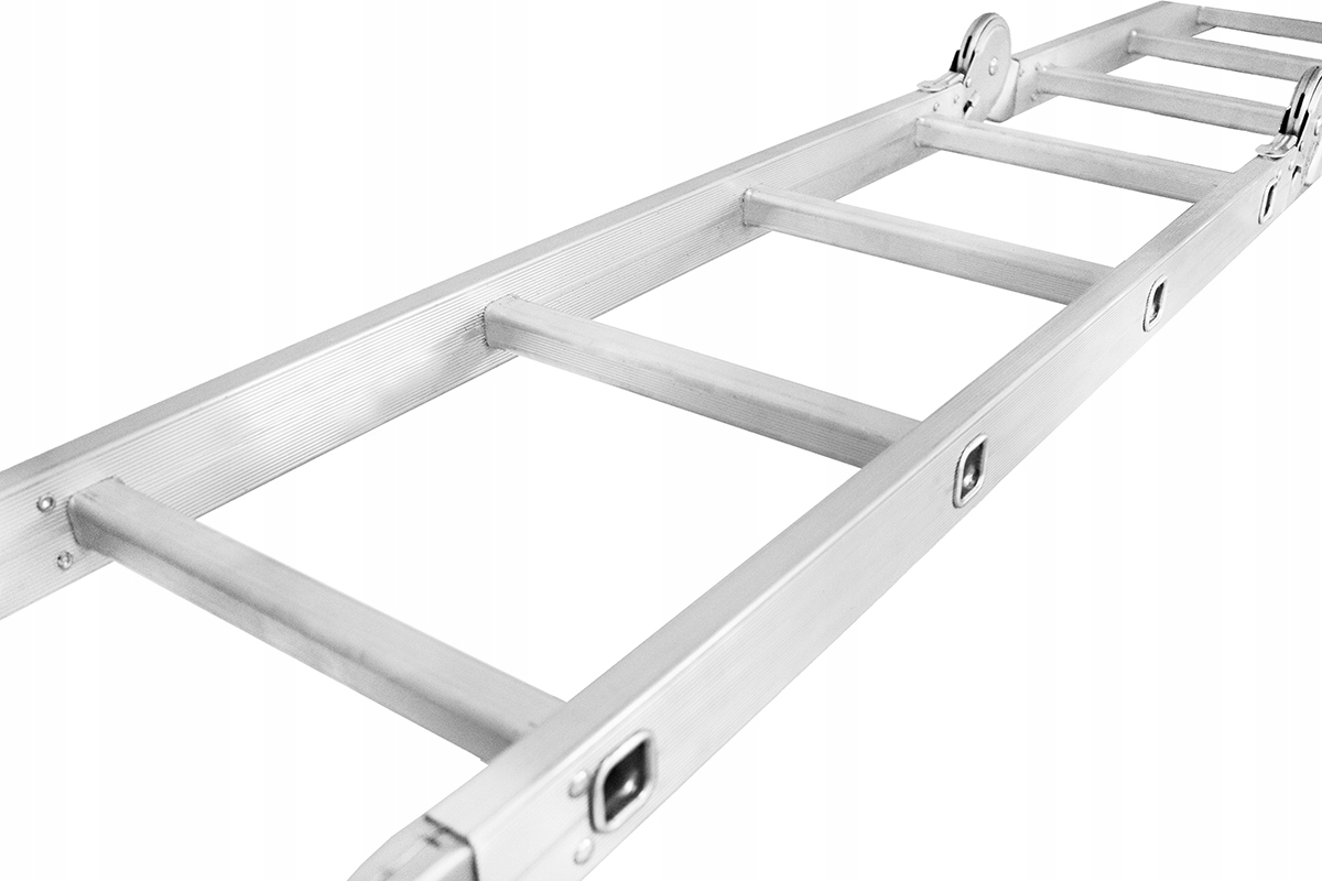Drabina uniwersalna przegubowa składana 4x4 stopnie aluminium DRABEST — 15