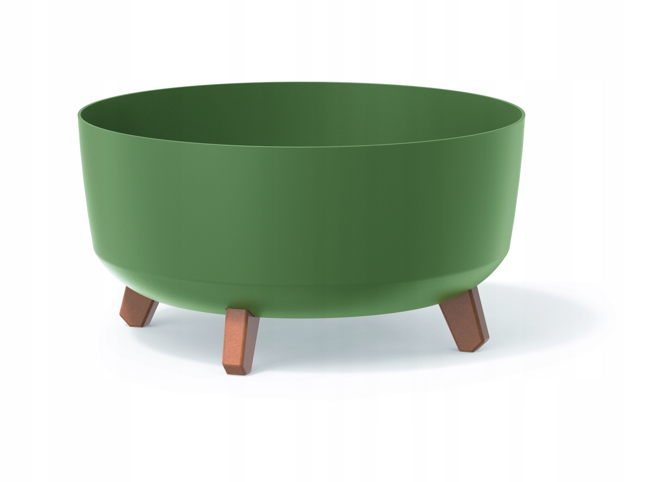 Doniczka na nóżkach GRACIA LOW DGRL300L | Ziemisty zielony — 5