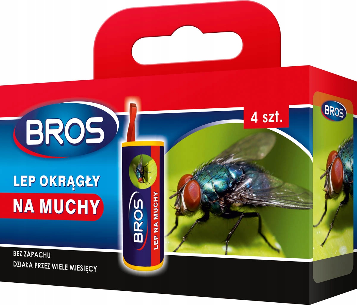 BROS Lep okrągły na muchy 4-pak