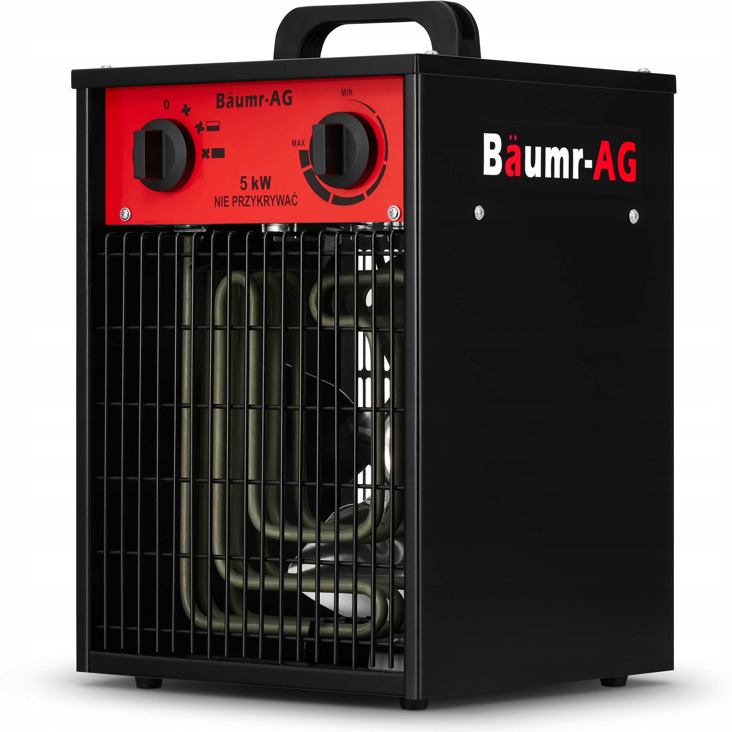 Nagrzewnica elektryczna BAUMR-AG 5kW 5000W dmuchawa farelka 400V siła — 10