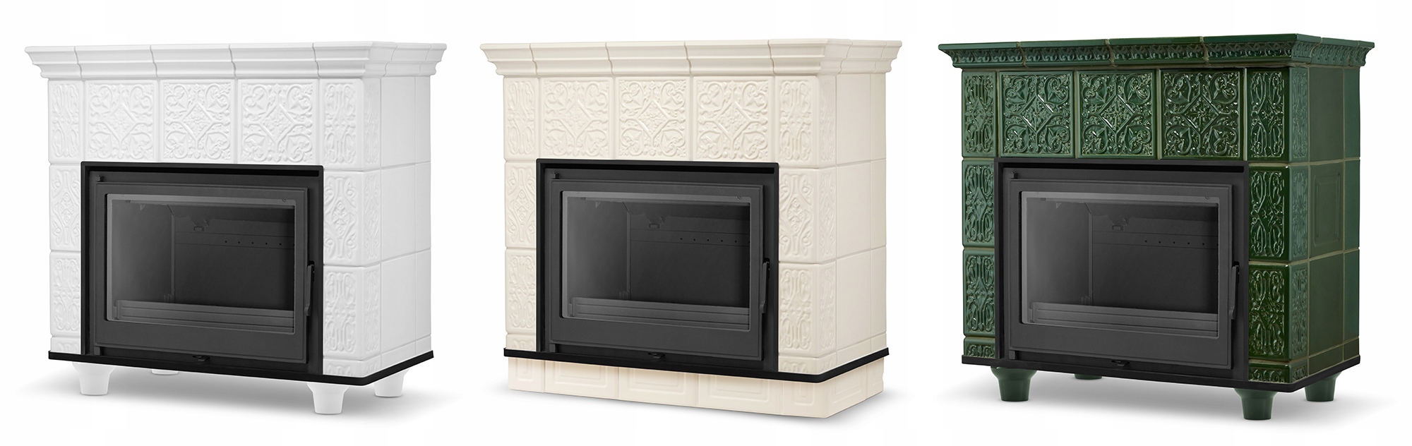 Piec kominek piecyk koza kaflowy ceramiczny obudowa kominkowa MALLORCA — 7