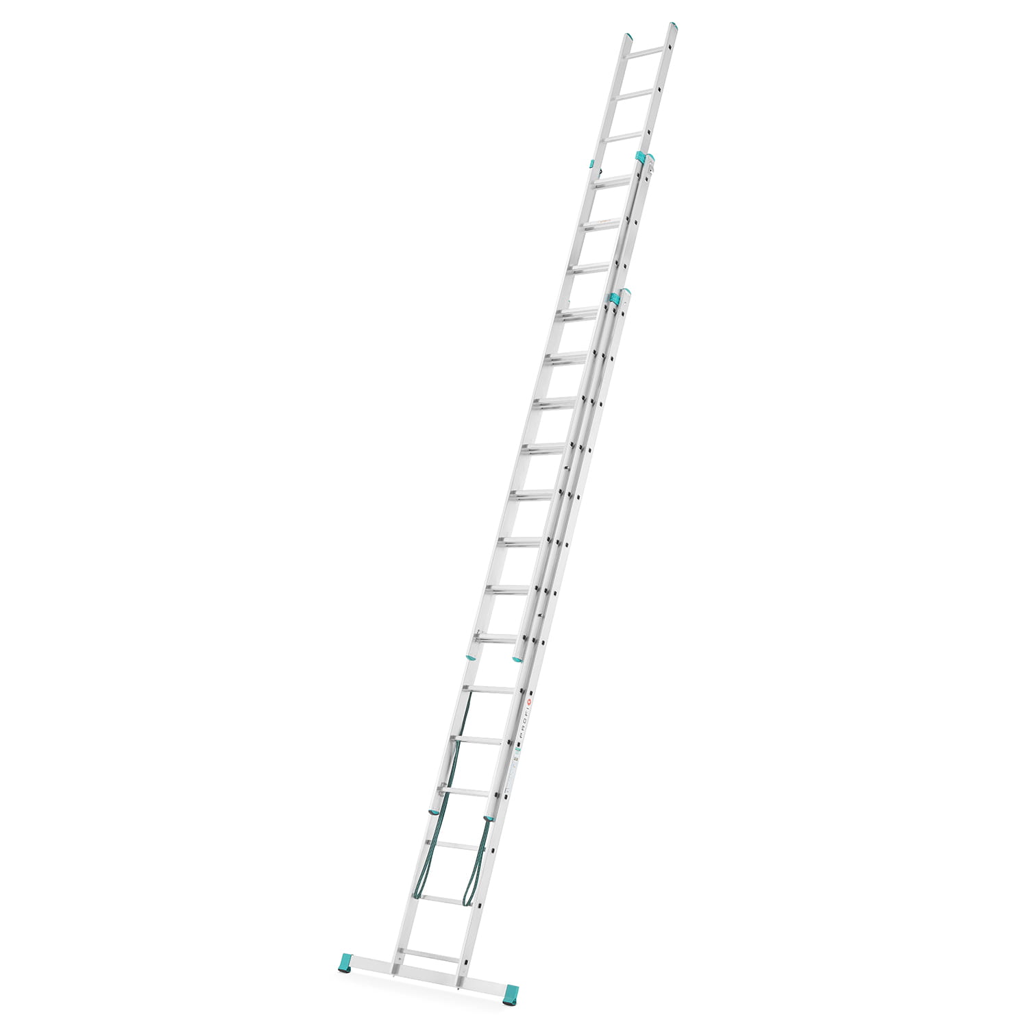 Drabina aluminiowa 3x14 wielofunkcyjna MOCNA 9,09 m uniwersalna udźwig 120 kg — 3