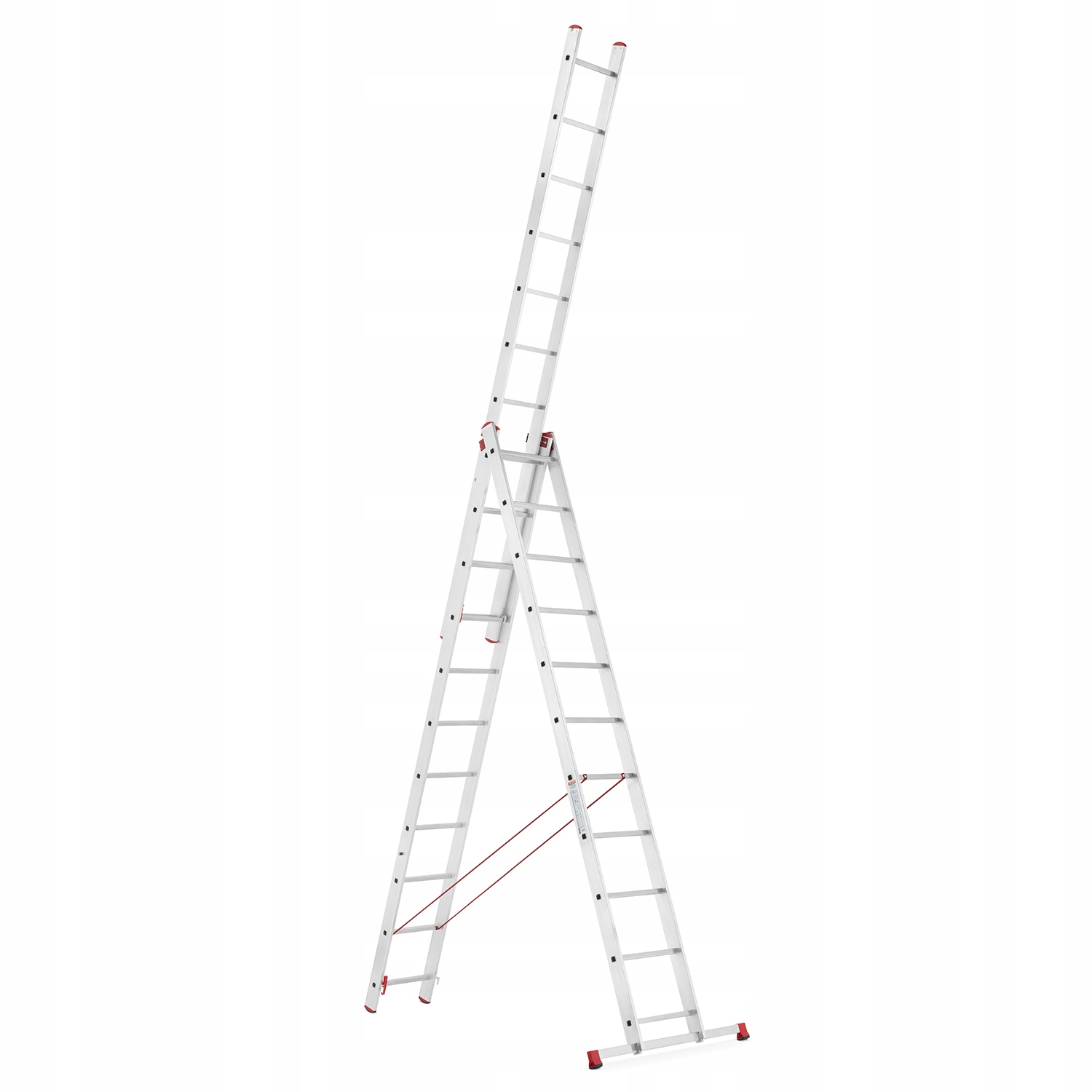 Drabina aluminiowa 3x11 PROFESJONALNA 150kg + hak + magnes KRAUSE GRATIS — 8