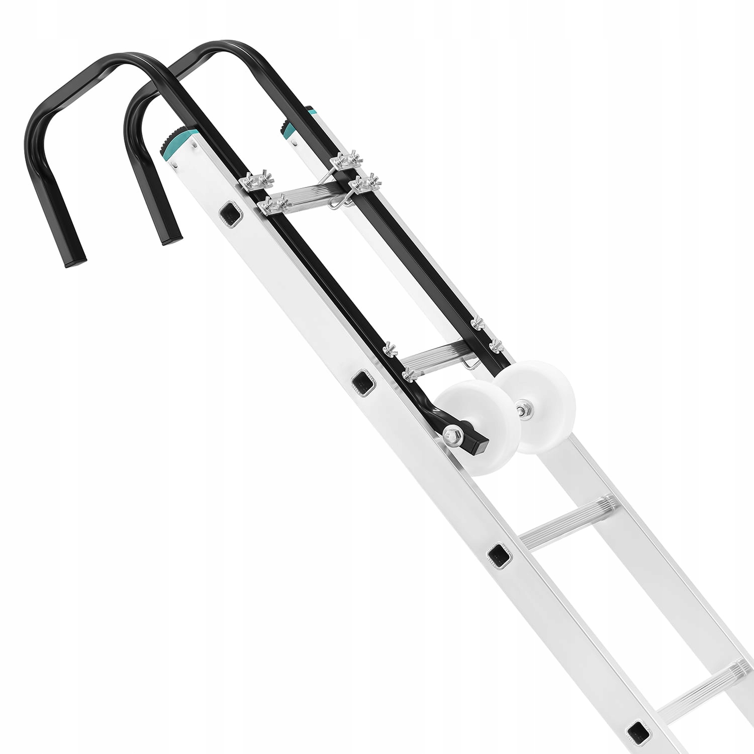 Adaptacja na dach do drabin aluminiowych uchwyt drabinowy na kalenicę dachu — 5