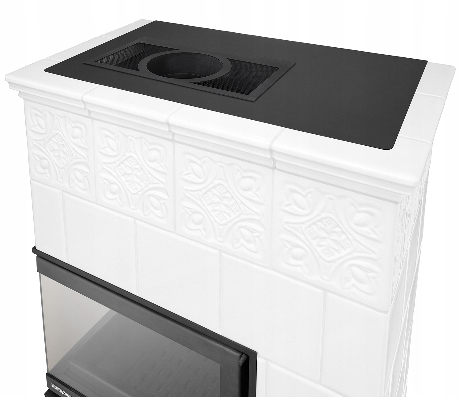 Piec kominek piecyk koza kaflowy ceramiczny obudowa kominkowa narożny PORTO — 7
