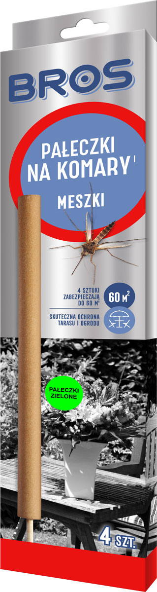 BROS Pałeczki na komary 4szt