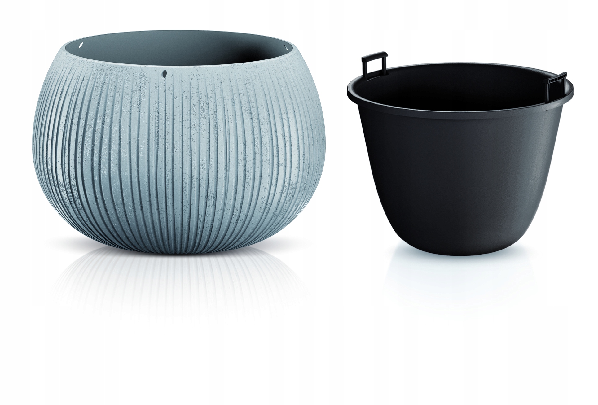 Doniczka kula Beton Bowl DKB290 z wkładem | Beton