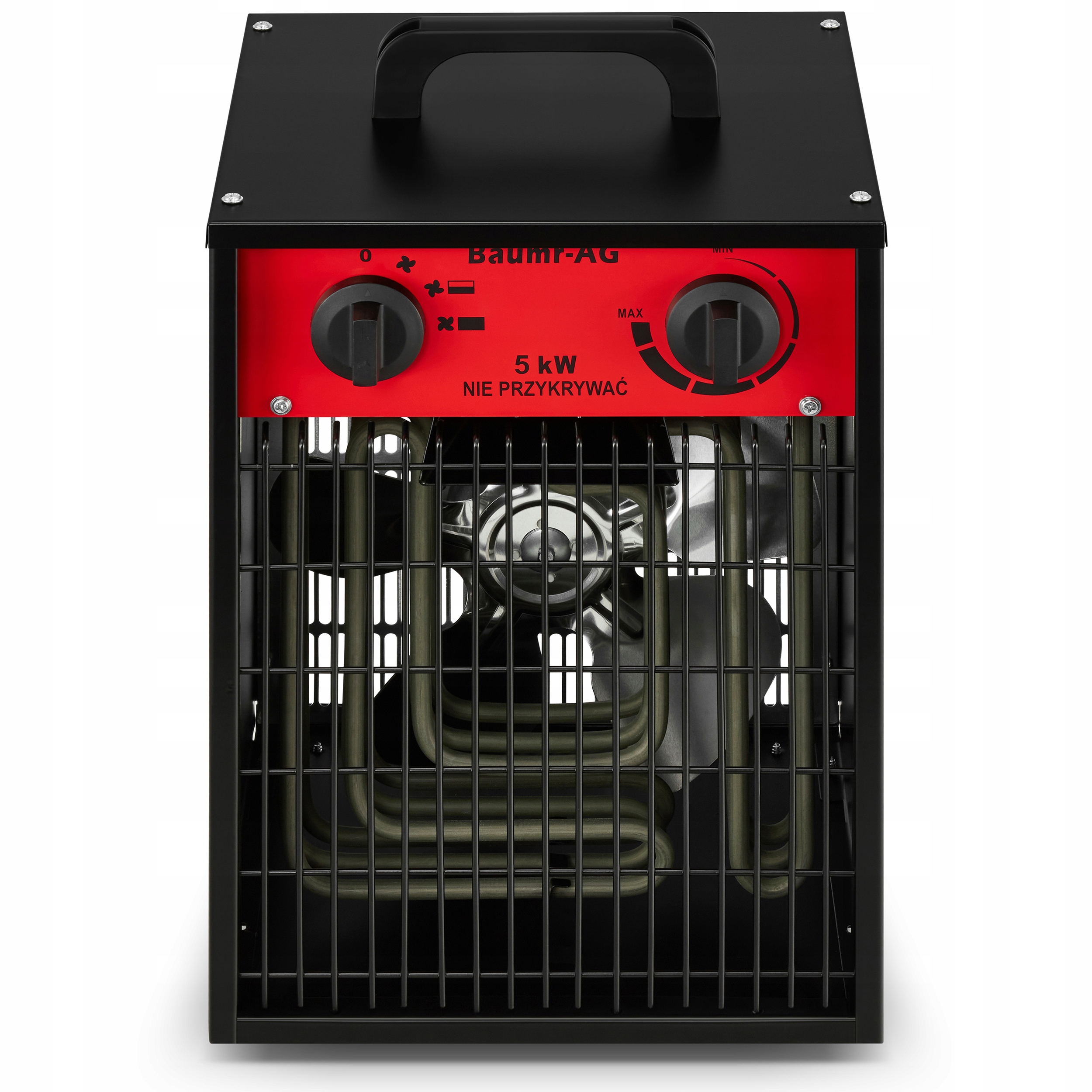 Nagrzewnica elektryczna BAUMR-AG 5kW 5000W dmuchawa farelka 400V siła — 6