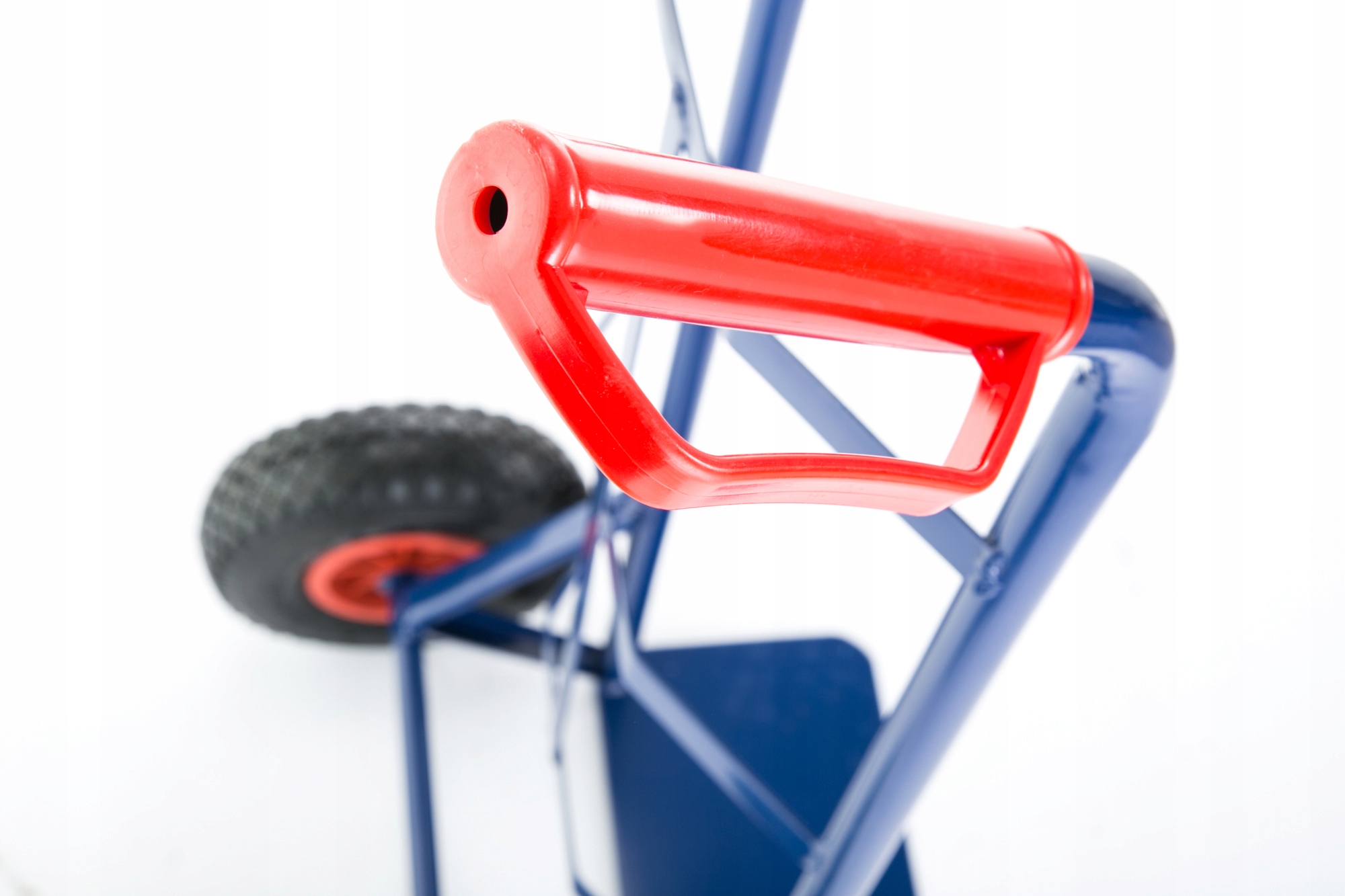 Wózek magazynowy MOCNY transportowy młynarka 200kg kurierski koła pompowane — 6