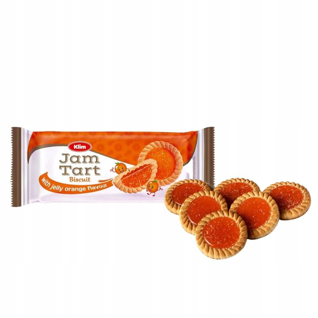 Ciastka kruche KLIM Jam Tart 235g Pomarańcza