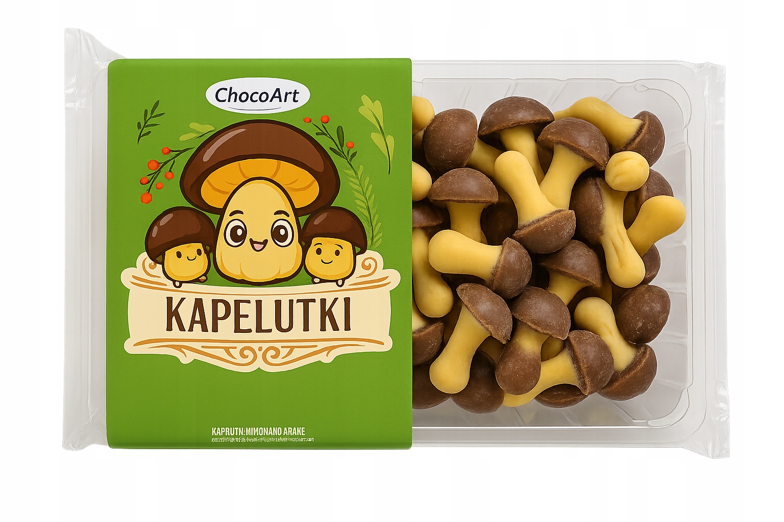 CHOCOART KAPELUTKI O SMAKU CZEKOLADOWYM 150G