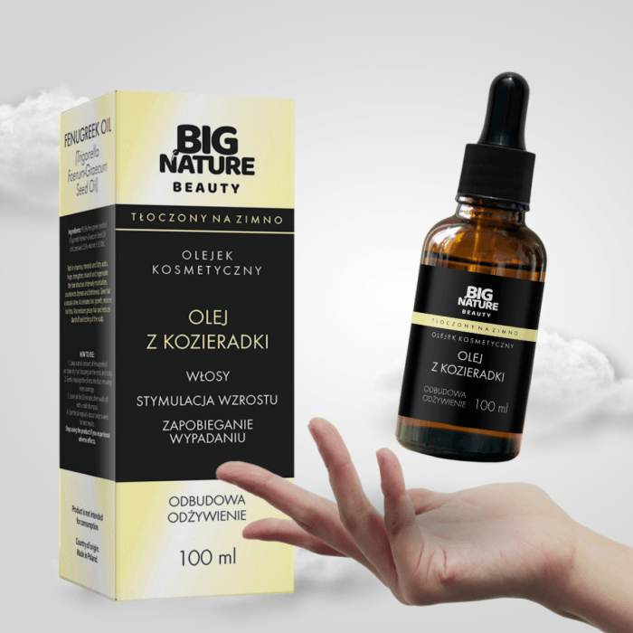 Olejek z kozieradki DO WŁOSÓW regeneracja odżywka wzmocnienie 100ml - BIG NATURE BEAUTY