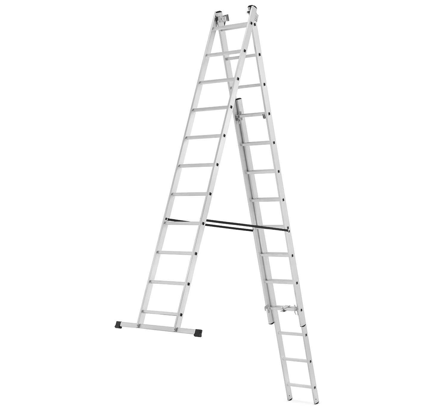 Drabina aluminiowa wielofunkcyjna 3x11 HIGHER uniwersalna BASIC + GRATIS — 6