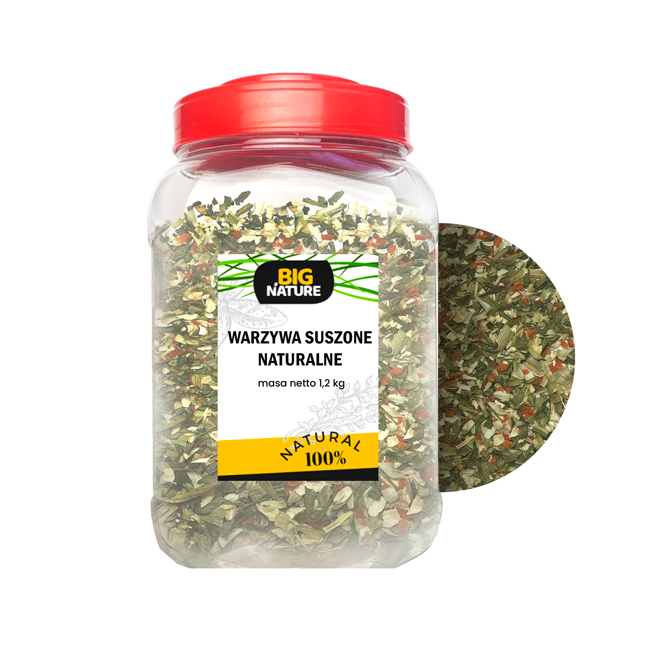 WARZYWA SUSZONE NATURALNE bez soli i chemii 1,2KG